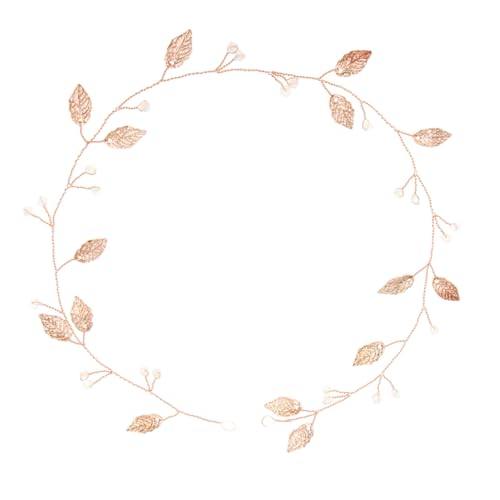 POPETPOP Diadema Artesanal para Novia de Aleación con Decorativas Tono Rosa Dorado Accesorio Elegante para Bodas y Fiestas Diseño Delicado y Duradero