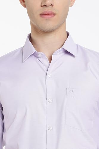 Image of Men's Solid Formal Shirt | Premium Cotton Rich Full Sleeves Shirt | Comfort Fit Office Wear Shirt with Single Chest Pocket | Stylish Casual & Formal Shirt for Men