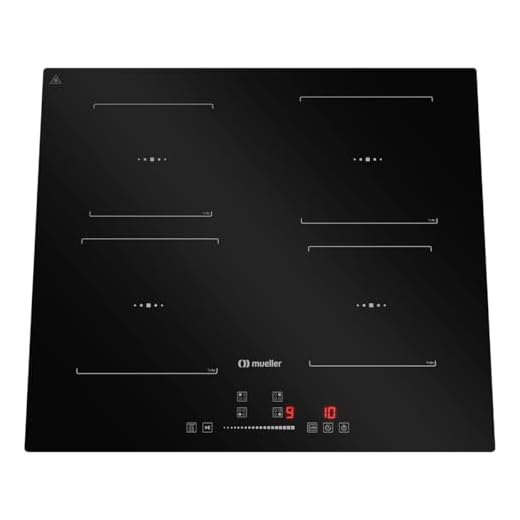 Cooktop Mueller 4 Bocas de Indução com Turbo MCN4BK 220V