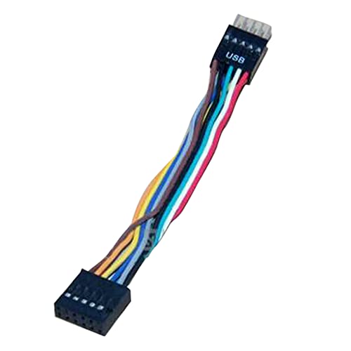ZAHARA USB Motherboard Adapter for Lenovo to Standard PC Case - 2.54mm Pin Converter, 15mm Interface (Laptop/Desktop Compatibility)