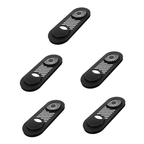Ventilation pour ordinateur SHINEOFI réutilisable 5 pièces noir dissipation thermique