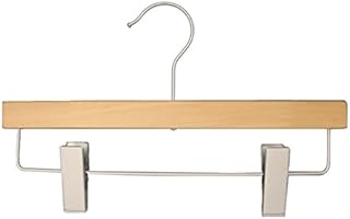 NAHANCO 21012RC Flat Skirt & Slack Hanger, Low Gloss Natural, 12