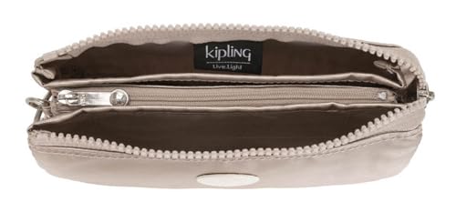 Kipling Purse, Silver (Metallic Glow)