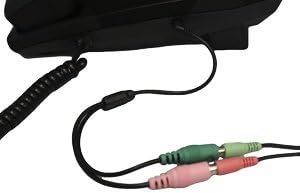 Headset Buddy PC Computer Headset to Phone Adapter - Dual 3.5mm to 2.5mm (PC35-PH25)