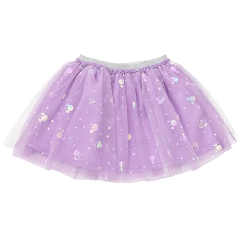 Disney Minnie Mouse Toddler Girls Metallic Print T-Shirt and Tulle Tutu Skirt Outfit Set Lavender 2T - image 5