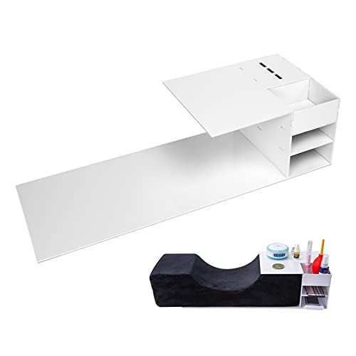AORAEM Eyelash Extension Pillow Shelf Stand,Professional False Eyelash Pillow Stand Tool Organizer for Eyelash Extension Pillow White