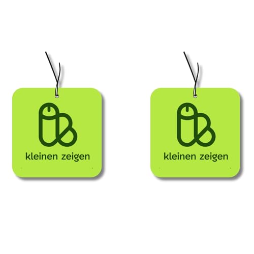 2x Duftbaum mit kleinen zeigen Motiv Auto lustig Duftspender Duftbaum Auto tuning Lufterfrischer Duftanhänger Auto Set Scherzartikel