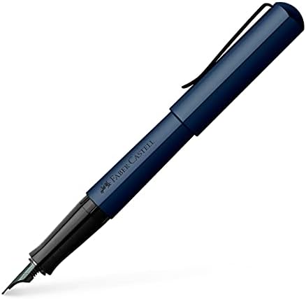 Faber-Castell 150540 - Pióro wieczne Hexo, szerokość stalówki M, niebieski, 1 szt.
