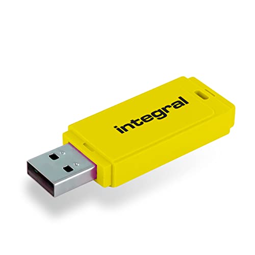 Integral 32GB Neon Yellow USB 2.0 Flash Drive
