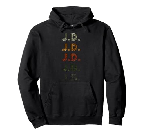 Love Heart J.D. Tee Grunge Vintage Style Black J.D. Pullover Hoodie