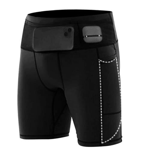 Herren Schwarz Komfortable Sporthose,Hohelastischer Spandex Atmungsaktive Sweatshorts 2 in 1 reißverschlusstasche Running sporthose (DE/NL/SE/PL, Alphanumerisch, XL, Regular, Regular, Schwarz) Herren Schwarz Komfortable Sporthose,Hohelastischer Spandex Atmungsaktive Sweatshorts 2 in 1 reißverschlusstasche Running sporthose (DE/NL/SE/PL, Alphanumerisch, XL, Regular, Regular, Schwarz)