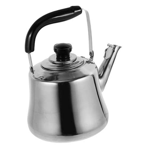 CIYODO 1 Pieza tetera de acero inoxidable hervidor con silbato café tetera difusor cocina placas de induccion Hervidor de agua para calentar Tetera con silbato Mango de baquelita