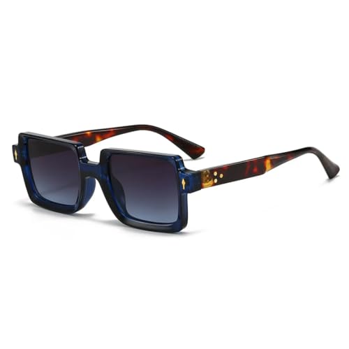 Lunettes de soleil rétro pour femmes avec rivets tendance et verres de protection