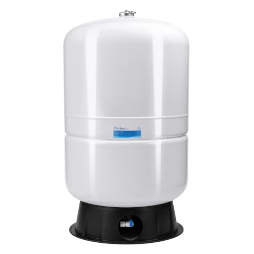 Image of iSpring 40 Gallon RO Tank, Pre-Pressurized Water Storage Tank for Reverse Osmosis RO Systems, Metal High Capacity RO Water Tank, Includes Tank Valve & Elbow, Model: T40M