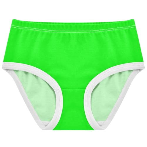 Joisal Artistic Toddler Underwear Floral 2t Cotton Cute Panties Girl Bright Lime Green Kids Undies Briefs