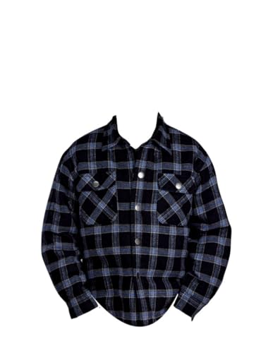ROPER Western Jacket Boys Snap Flannel Shirt Black 03-397-0119-1703 BL