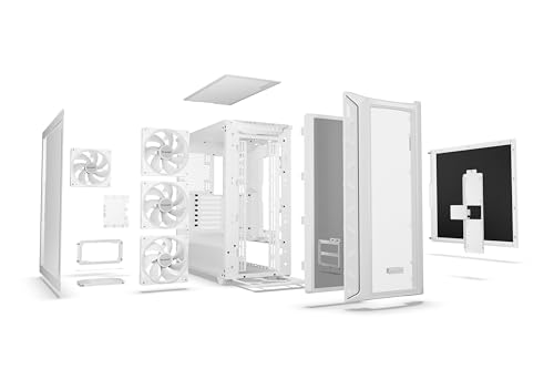 Image of be quiet! Shadow Base 800 FX - ARGB - 4 Light Wings 140mm PWM Fans - Mid-Tower PC Gaming Case - 420mm radiators or E-ATX motherboards Support -White - BGW64