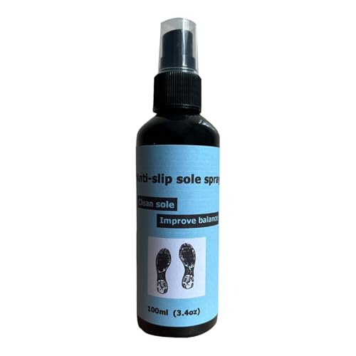 Spray para agarre de zapatos, spray antideslizante para suelas de 100 ml, spray para la protección de las suelas de los zapatos, mejora la tracción, alarga la vida de los zapatos, limpia y rejuvenece