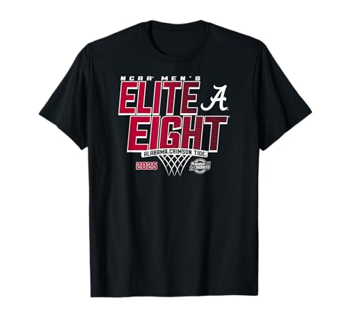 Alabama Crimson Tide Elite 8 2025 Men's Basketball Dunk T-Shirt