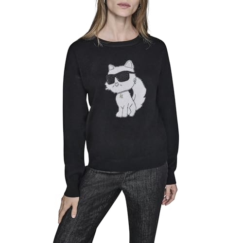 KARL LAGERFELD Paris Women's Sweater, Black, X-Small