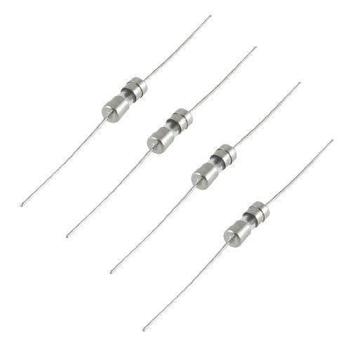10 cartuchos de vidrio fusibles de plomo axial de corte rápido, 3,6 mm x 10 mm, 250 V, 1,6 A