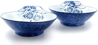 GOTO Blue Kiku bowls Japanese X2