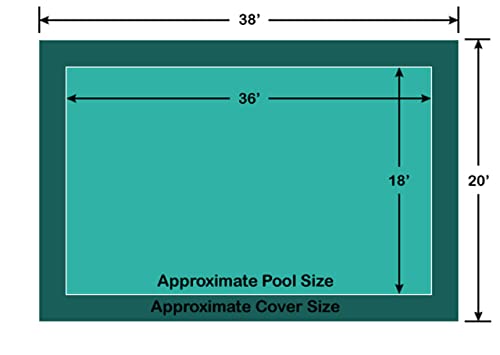 Cubierta de seguridad Loop-Loc para piscina rectangular 18' x 36' miniatura 2