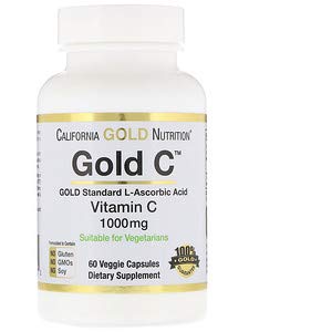 California Gold Nutrition, ゴールドC、ビタミンC、1,000 mg、ベジカプセル 60錠 [並行輸入品]
