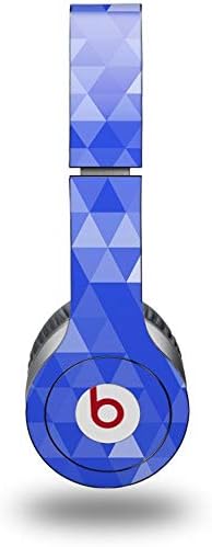 Skin Decal Wrap Works with Original Beats Solo HD Headphones Triangle Mosaic Blue Skin Only (Headphones NOT Included)