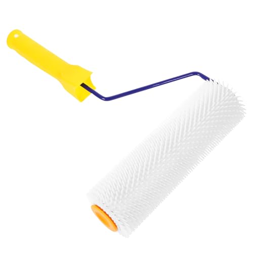 BIUDECO con Púas para Autonivelante Anti-burbujas Ergonómico y Duradero para Suelo de Cemento y Pintura Epoxi Herramienta Manual Versátil Color Aleatorio Color Aleatorio