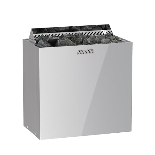 Harvia Qubic BQ90E 9 kW Steel finnischer Saunaofen elektrischer Saunaofen