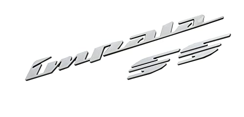 Image of 2Pcs 94-96 Impala Ss Rear Quarter Panel Emblems 3D Letter Badge Car Decal Nameplate Replacement for SS (Chrome)