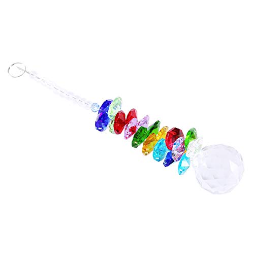 Hztyyier Arcobaleno creatore Cristallo suncatcher colorato Appeso lampadario Palla Prisma Chakra Ciondolo Decorazione