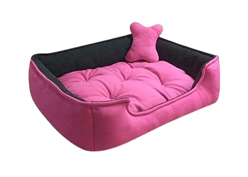 Gorgeous Square Shape Ultra Soft Ethnic Designer Bed for Dog/Cat Pink,Black 1 Small Pillow (Export Quality) Size: XXL (B095TXXDT7) Amazon Price History, Amazon Price Tracker