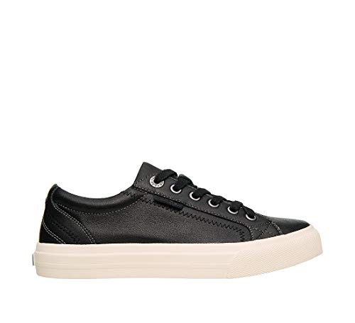Taos Footwear Women's Plim Soul Lux Black Leather Sneaker 8 M #TOP3