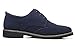 Santimon Mens Fashion Suede Leather Wingtip Oxfords Business Dress Casual Brogue Derby Shoes Navy Blue 10.5 US