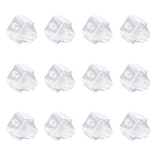 12-Teiliger Halbautomatischer Klebebandspender, Kunststoff-Klebebandspendereinsatz Klebebandspenderrolleneinsatz Klebebandspenderteile für Schulbüro und Heimbedarf (Transparent)
