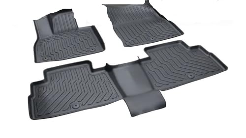 Tapis de sol de voiture imperméable en TPE noir pour Palisade à sièges baquets