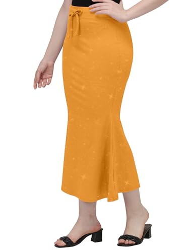 Image of Mehrang Stretchable Shimmer Saree Shapewear Petticoat for Women, Skirts for Women,Shape Wear Dress for Saree