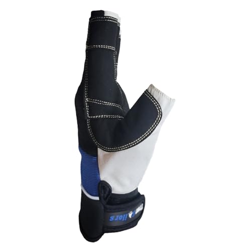 MRX Sailing Gloves for Men & Women - Fishing, Kayak, Rowing, Water Ski, Canoe Paddle Gear - Short Finger Gloves (Black/Blue, L) - Thumbnail 6