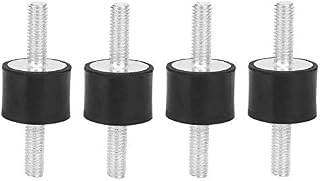 Yosoo Health Gear M6 Rubber Mount, 4 Pieces M6 Silentblock Absorbers, Shock Absorber Air Compressors Diesel Engines Gasoline Engines(VV20*15 M6*18-12.99)