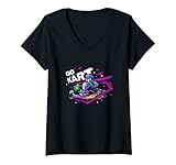 Photo Gallery donna cool go kart racer go kart maglietta con collo a v Photo Gallery donna cool go kart racer go kart maglietta con collo a v
