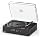 TOMASHI CD Player with Bluetooth, Transparent Dust Cover, HD Display, Type-C Charging, Supports CD/MP3/WMA/TF Card, Headphone Jack, Remote Control Included (Black)