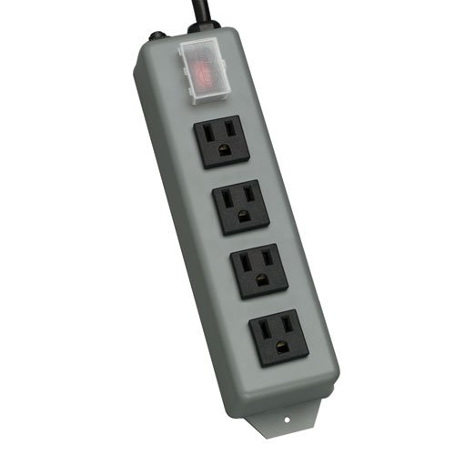 POWER STRIP - 4 NEMA 5-15R - WABER BY TRIPP LITE POWER STRIP METAL