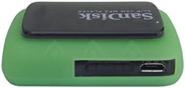 Silicone Skin Case Cover For SanDisk Clip Jam MP3 Player 2015 Release (Model SDMX26), Green