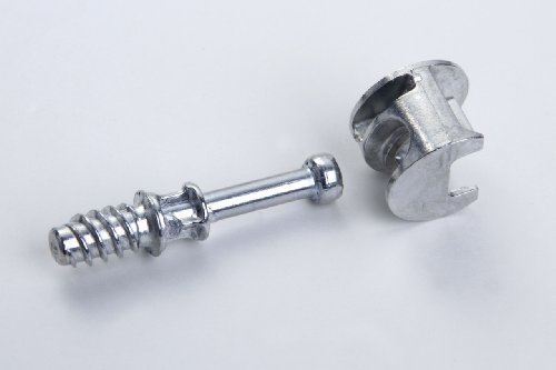 4 Stück Verbindungsbeschläge, Excenterbeschläge Metall verzinkt 15mm