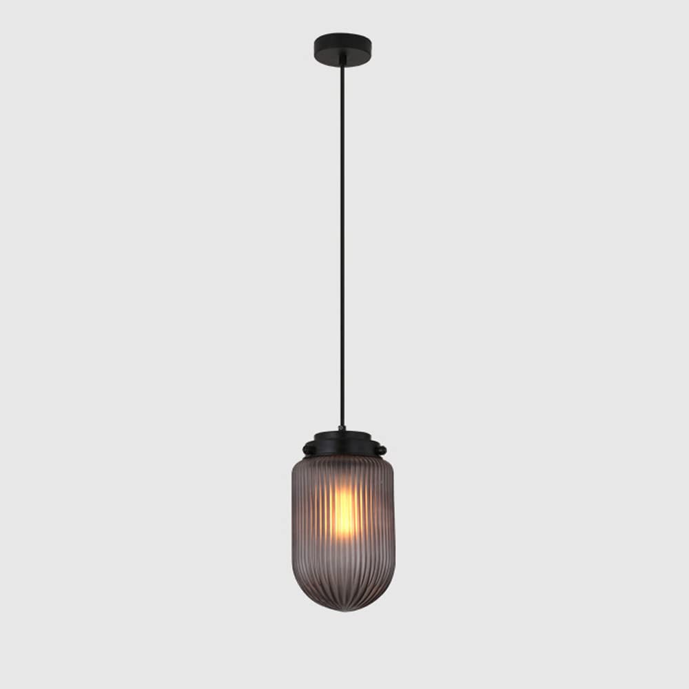 Éclairage suspendu en verre vertical avec longue ligne réglable et base E27 - 7