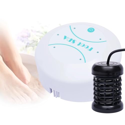 Máquina para baño de pies, cubo para spa de pies para uso en el hogar, kit portátil de belleza iónica Aqua, recupera salud y vitalidad, adecuado para presión laboral, agotamiento cerebral y personas socialmente activas miniatura 1