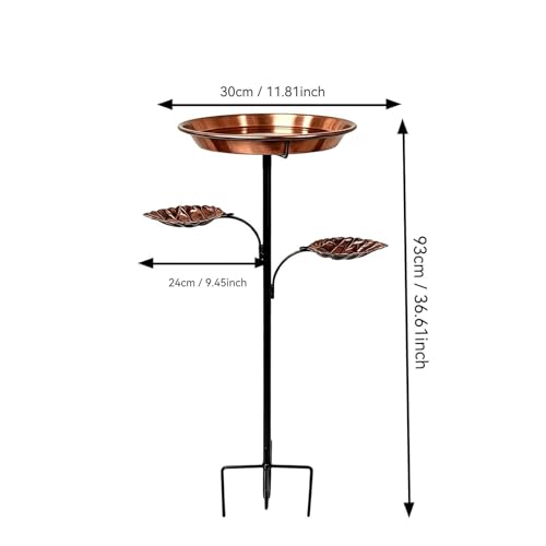 Mangeoire oiseaux métal durable et haut de gamme pour aménagement de jardin