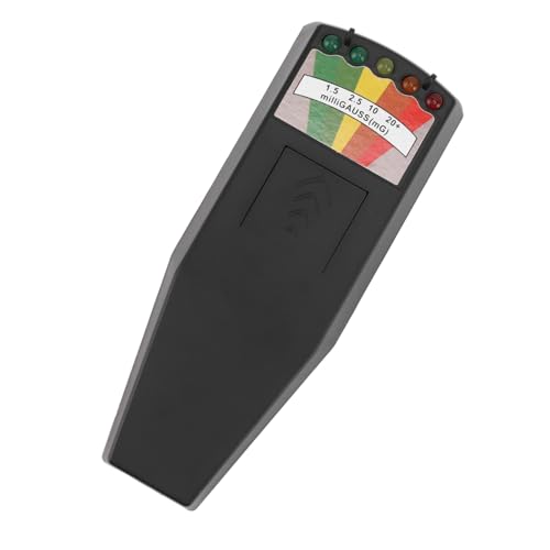 Image of Yunseity Electromagnetic Tester, Easy to Use Geiger Counter Alarm, Multifunctional for (Black)